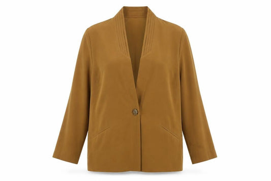 Jacques Vert Women's Brown Polyester Blazer Size 14