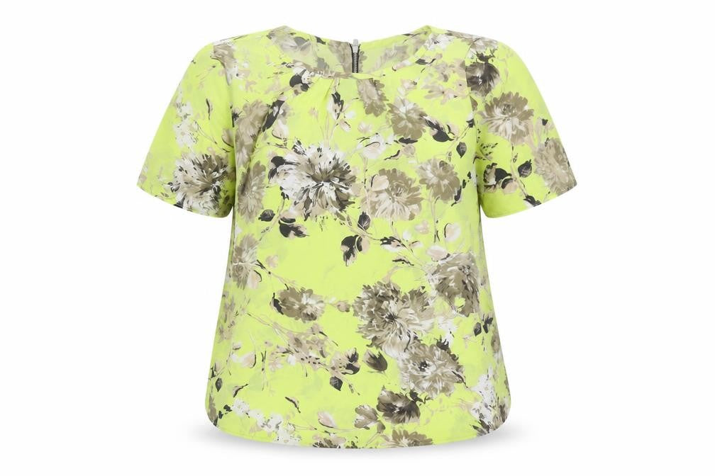 Wallis Women's Green Floral Blouse Size 8