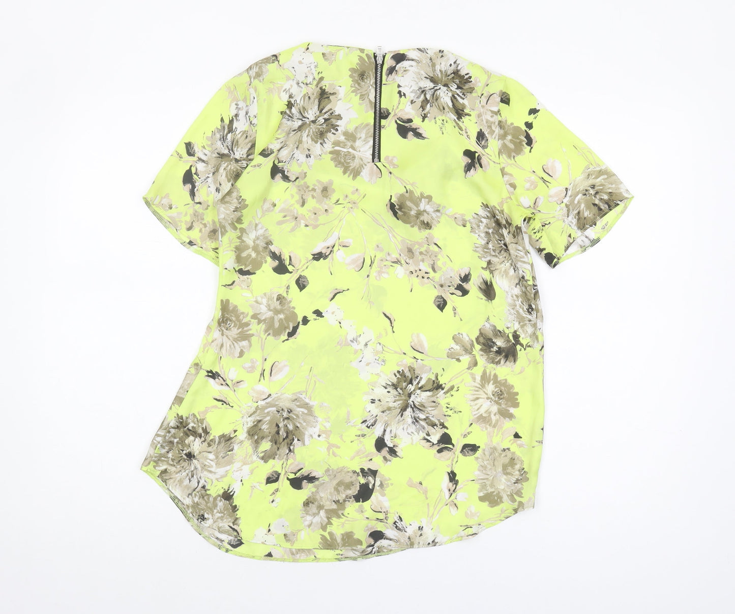 Wallis Women's Green Floral Blouse Size 8