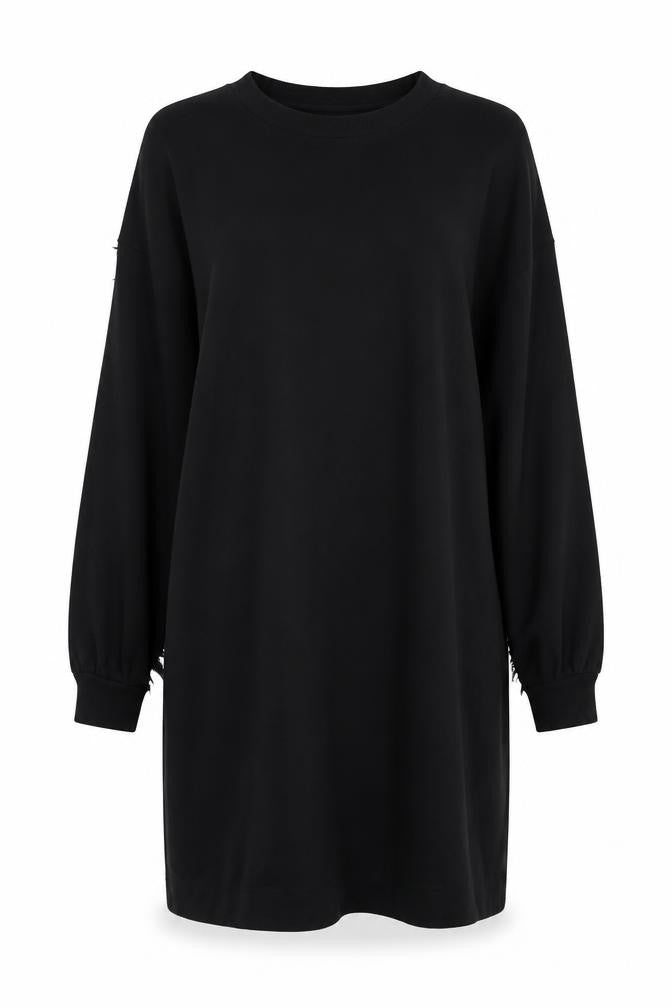 Oliver Bonas Black Feather Accented Dress Size 12