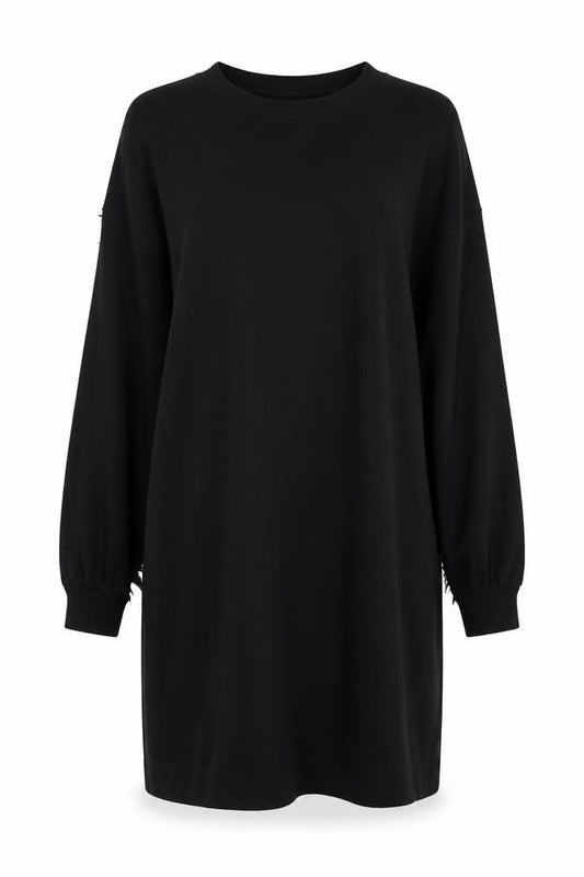 Oliver Bonas Black Feather Accented Dress Size 12