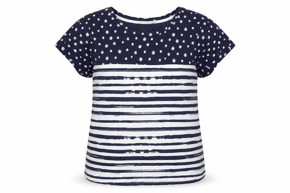 Peter Storm Women's Blue T-Shirt, Size 18, Short Sleeve