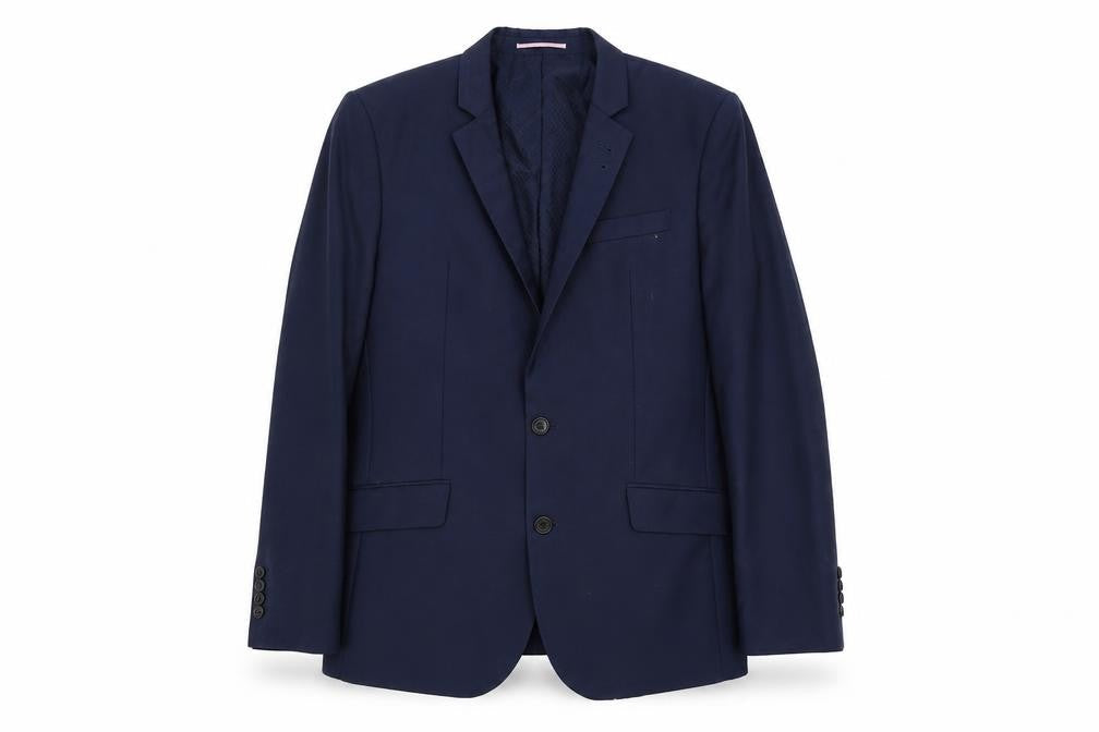 River Island Men's Blue Suit Jacket 42R