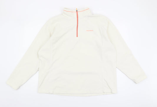 Craghoppers Unisex White Fleece 1/2 Zip Sweatshirt