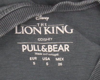 Preloved Pull&Bear Lion King T-Shirt Black S Unisex Casual - Detail