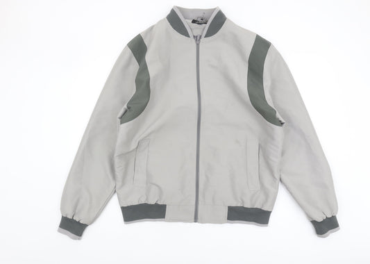 JBC Collection Men’s Grey Bomber Jacket Size L