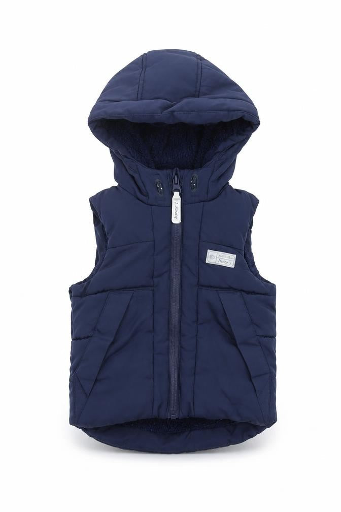Junior J Unisex Blue Puffer Jacket 12-18M Hooded Winter