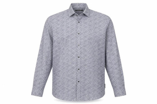 French Connection Men's Blue Floral Shirt XL