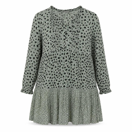 FatFace Women's Green Polka Dot Dress Size 10
