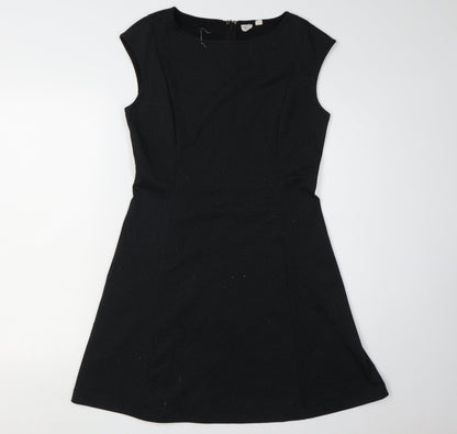 Gap Women's Black Sleeveless Dress, Size 8, Zip Closure