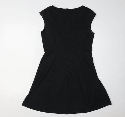Gap Women's Black Sleeveless Dress, Size 8, Zip Closure