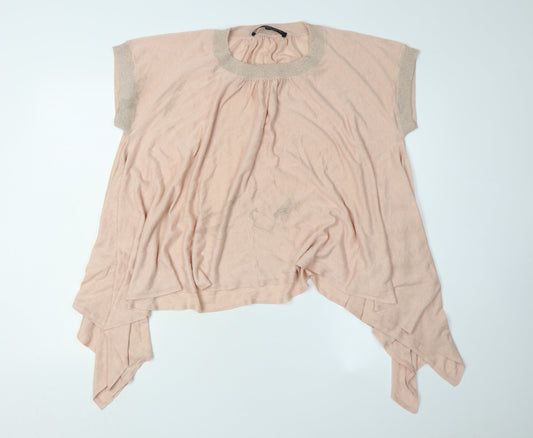 French Connection Women's Pink Cape Jumper Size M