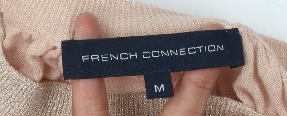 French Connection Women's Pink Cape Jumper Size M