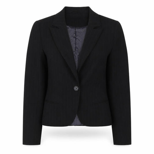 Kookai Women's Black Pinstripe Blazer Size 10