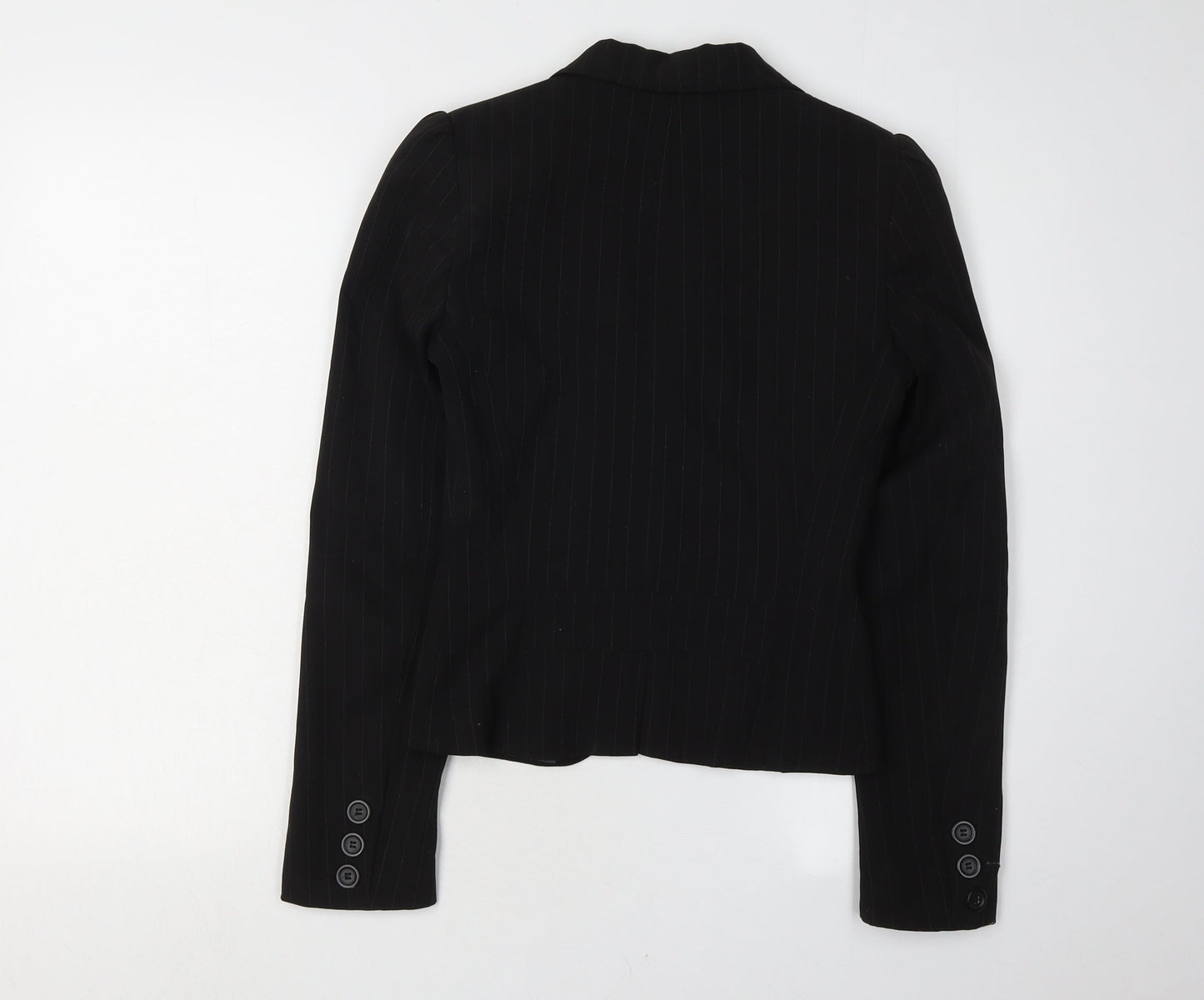 Kookai Women's Black Pinstripe Blazer Size 10