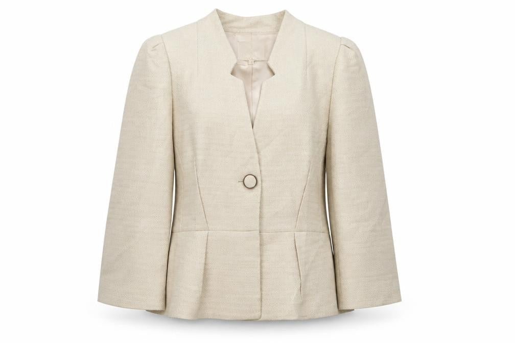 Viyella Women's Ivory Blazer Size 16 Regular Fit