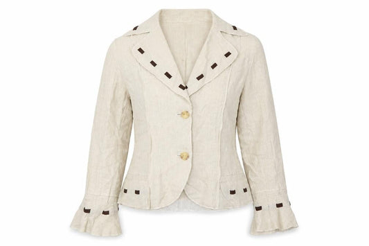 Marks & Spencer Beige Women's Blazer Size 12
