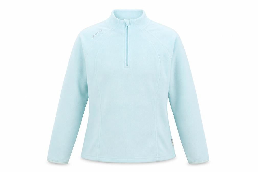 Decathlon Women's Blue Fleece 1/2 Zip Sweatshirt Size 12