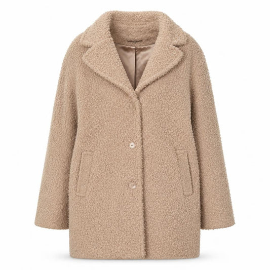 Oasis Women's Beige Mid-Length Coat Size 12