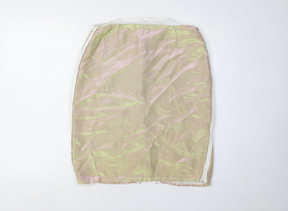 Topshop Women's Multicoloured Pencil Skirt, Size 12