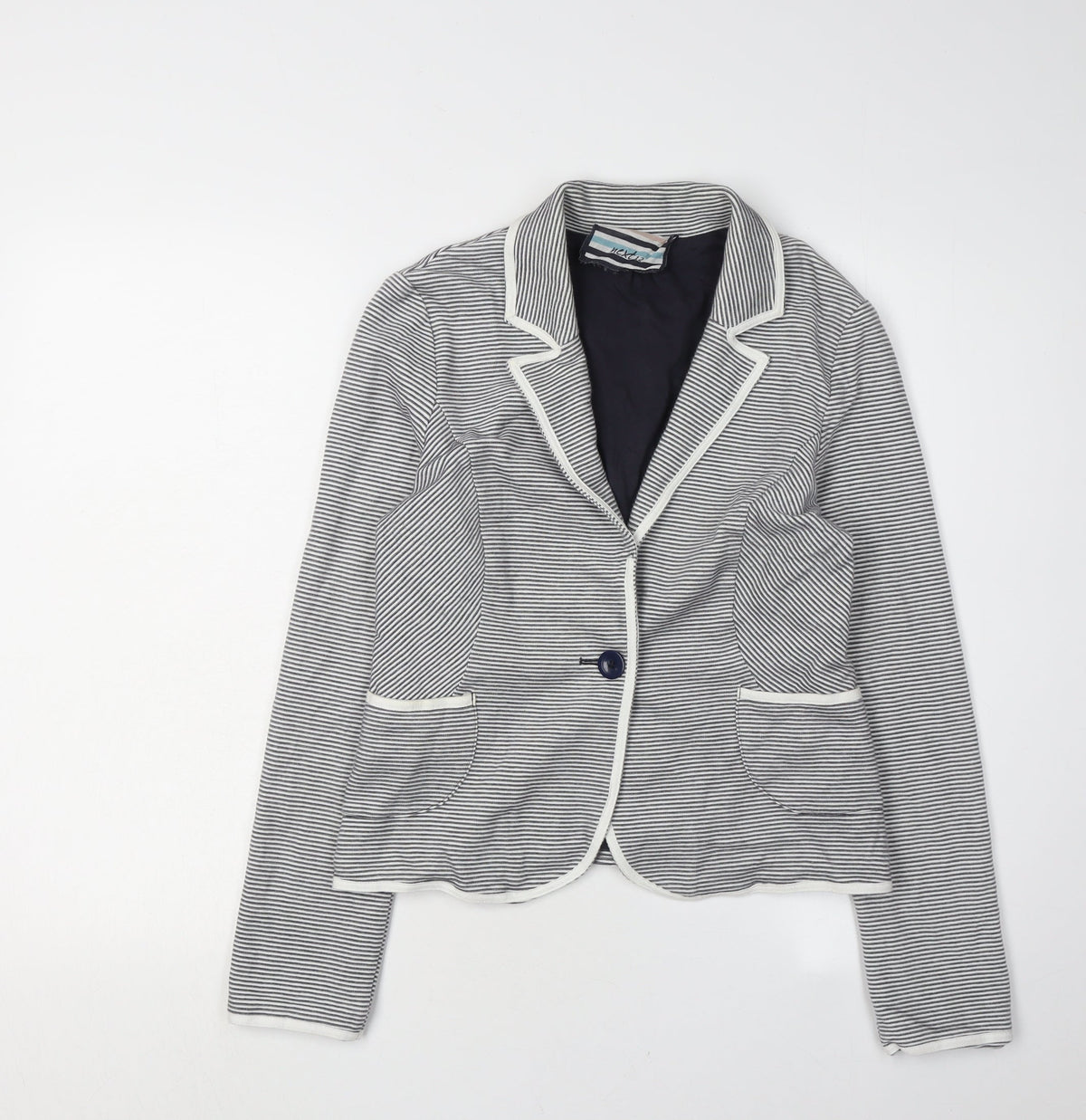 Next Women's Black Striped Blazer Size 12