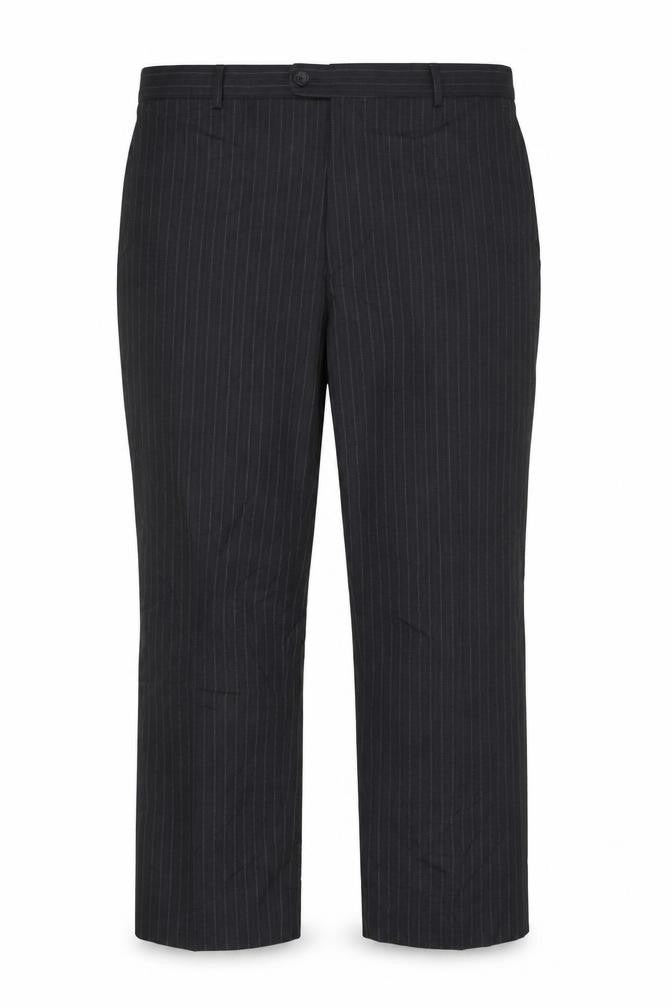 Armando Men's Black Striped Trousers 36