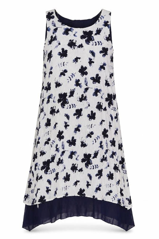 Saloos Women’s Multicoloured UK 12 Floral Hi-Low Dress