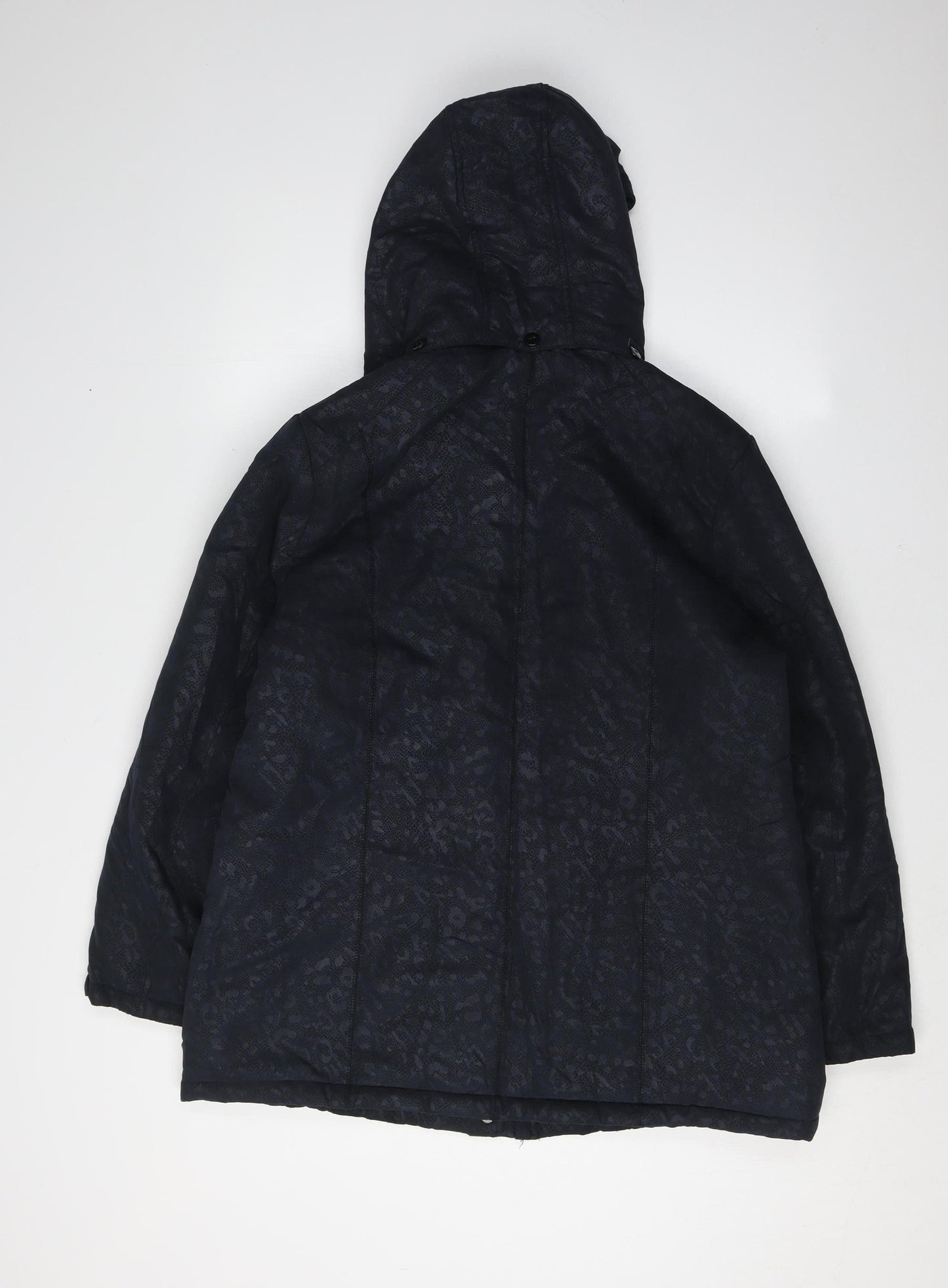 Finesse Women's Black Hooded Jacket Size 14
