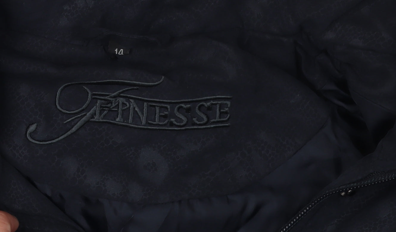 Finesse Women's Black Hooded Jacket Size 14