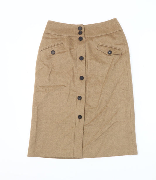 Jigsaw Women's Beige Knee-Length Pencil Skirt - Size 8