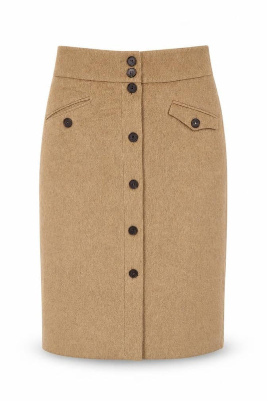 Jigsaw Women's Beige Knee-Length Pencil Skirt - Size 8