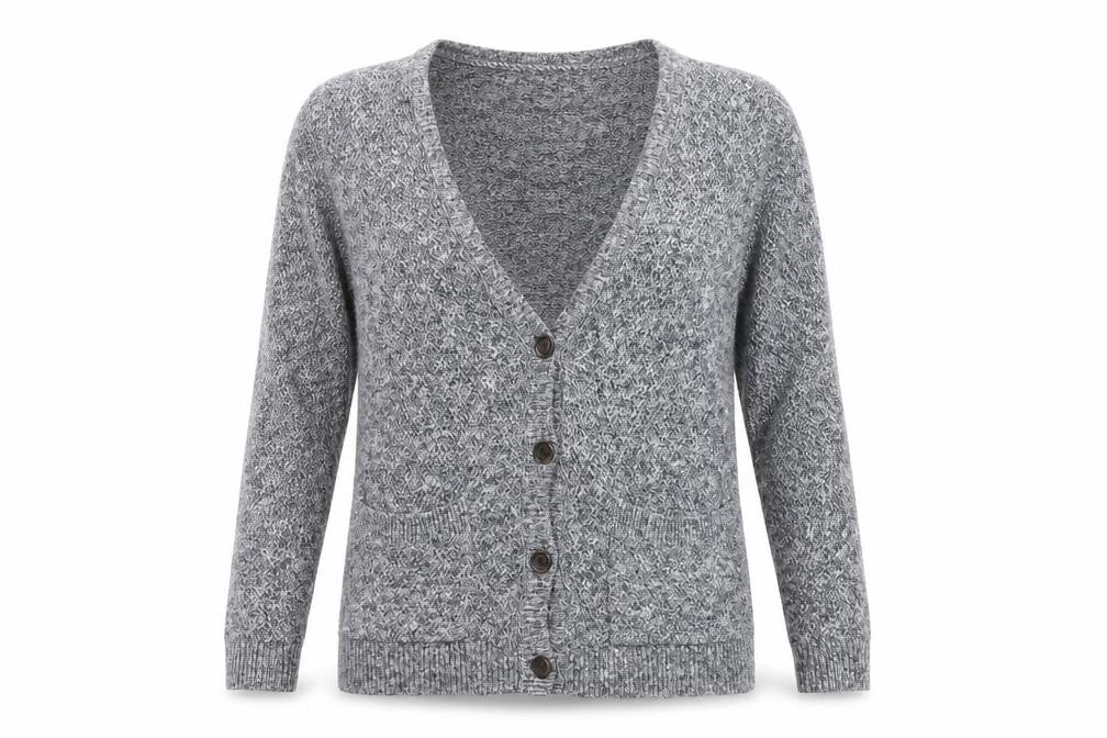 Fat Face Women's Grey Cardigan V-Neck Size 6