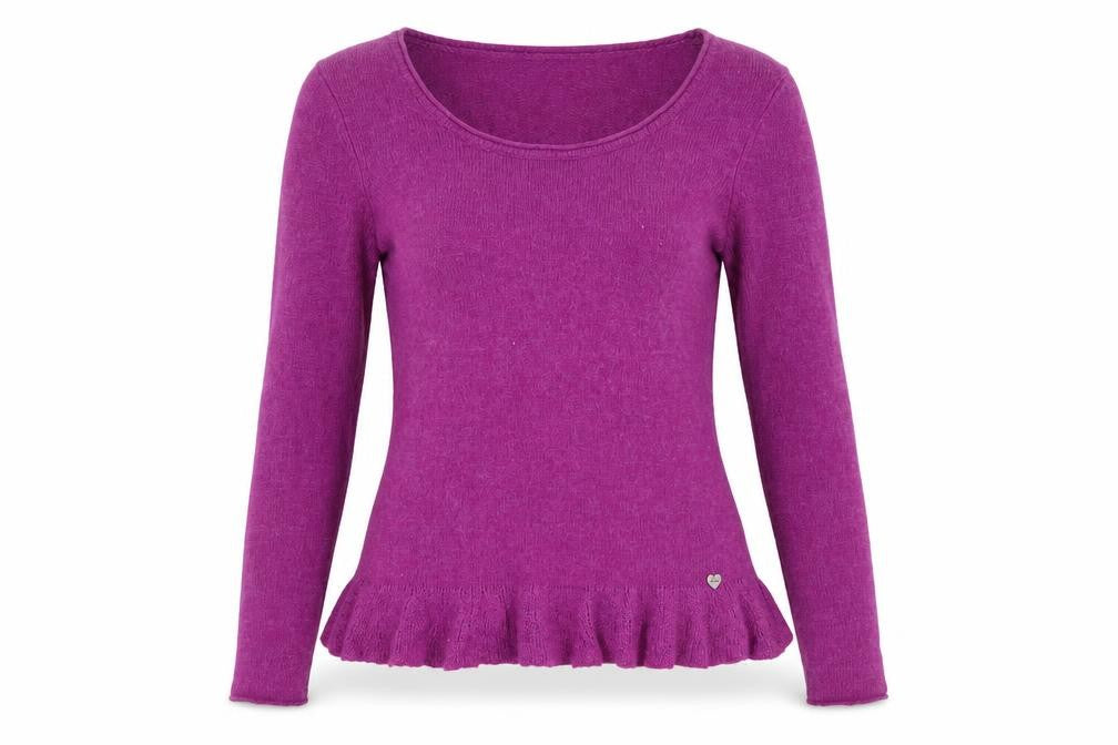 Elegant Purple Women's Pullover Jumper Size 12