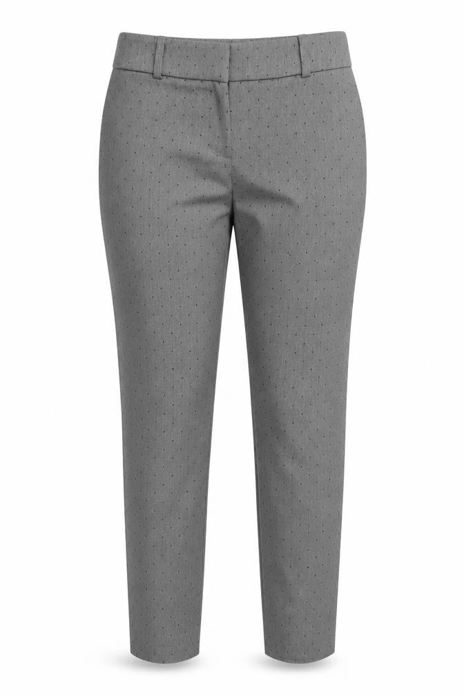 Calvin Klein Women's Grey Polka Dot Trousers Size 2
