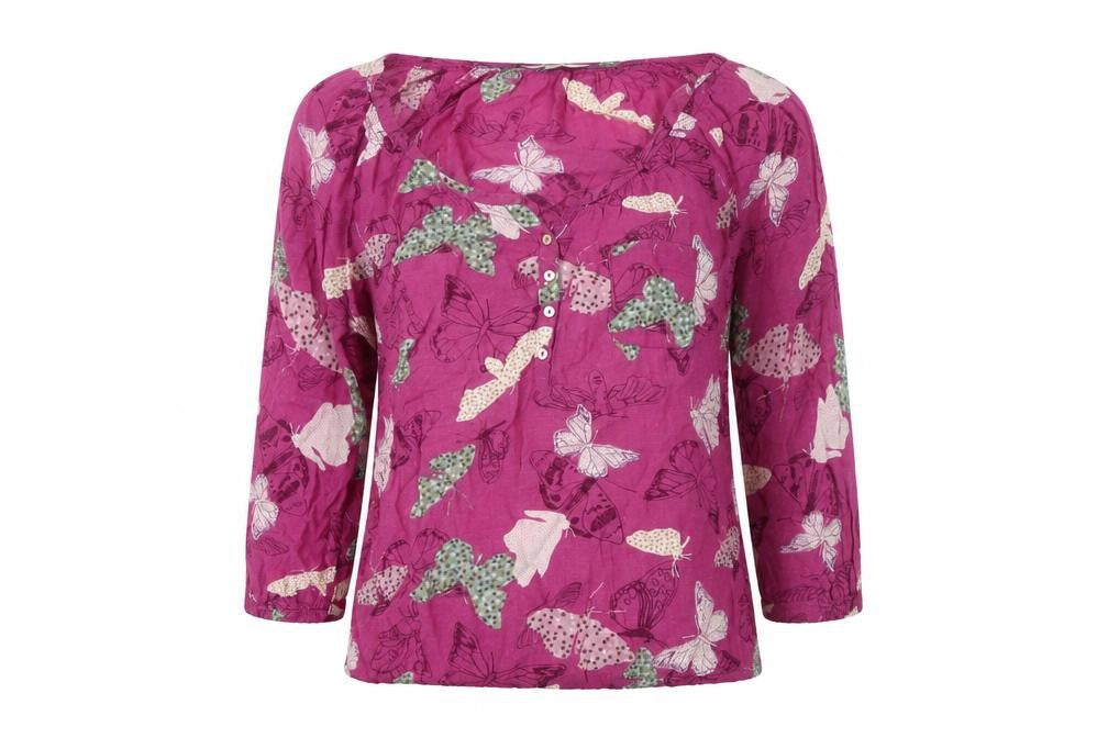 White Stuff Women's Purple Butterfly Blouse Size 8