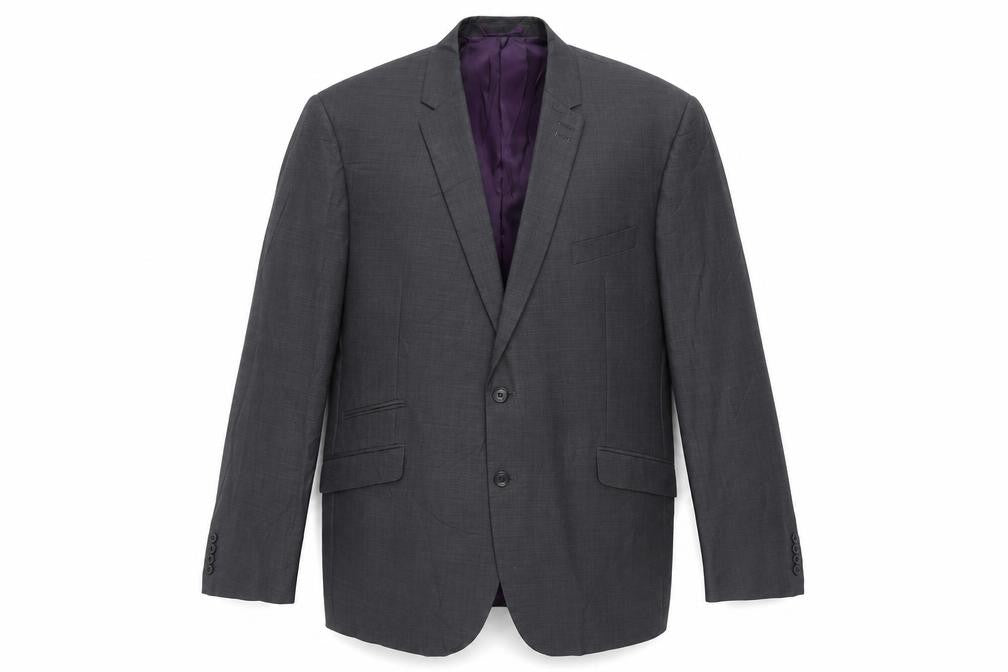 Marks & Spencer Men's Grey Wool Blazer, 48L