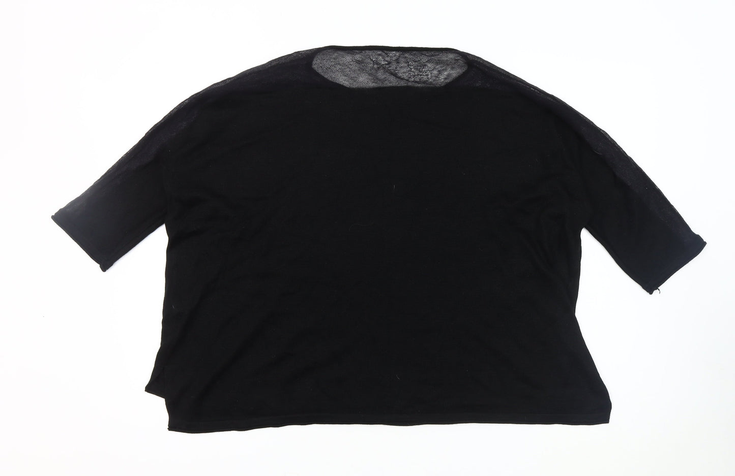Phase Eight Women's Black L Basic Short Sleeve Top