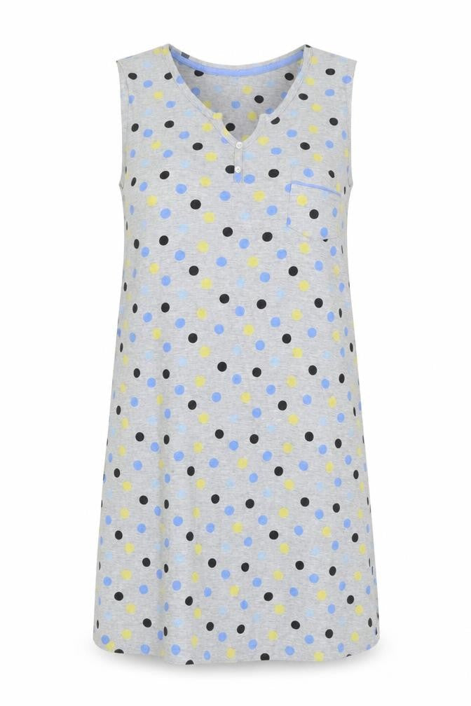 Laura Ashley Women's Grey Polka Dot Tank Top