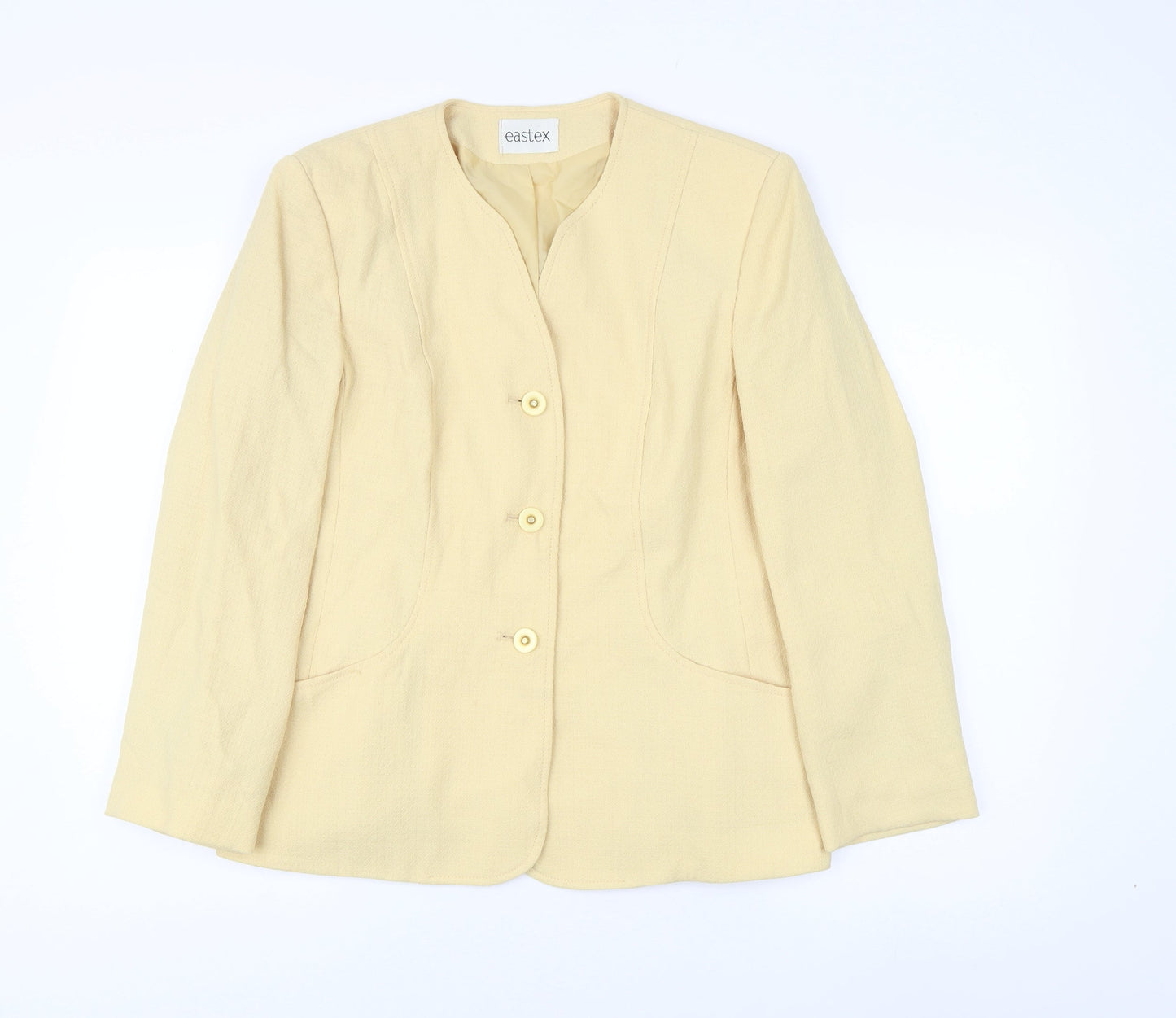 Eastex Beige Blazer Women Size 14 Business Classic