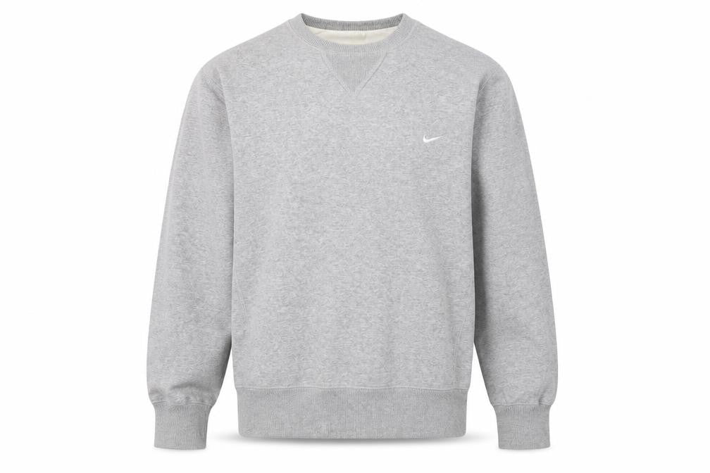 Nike Men's Grey Pullover Sweatshirt - Size S