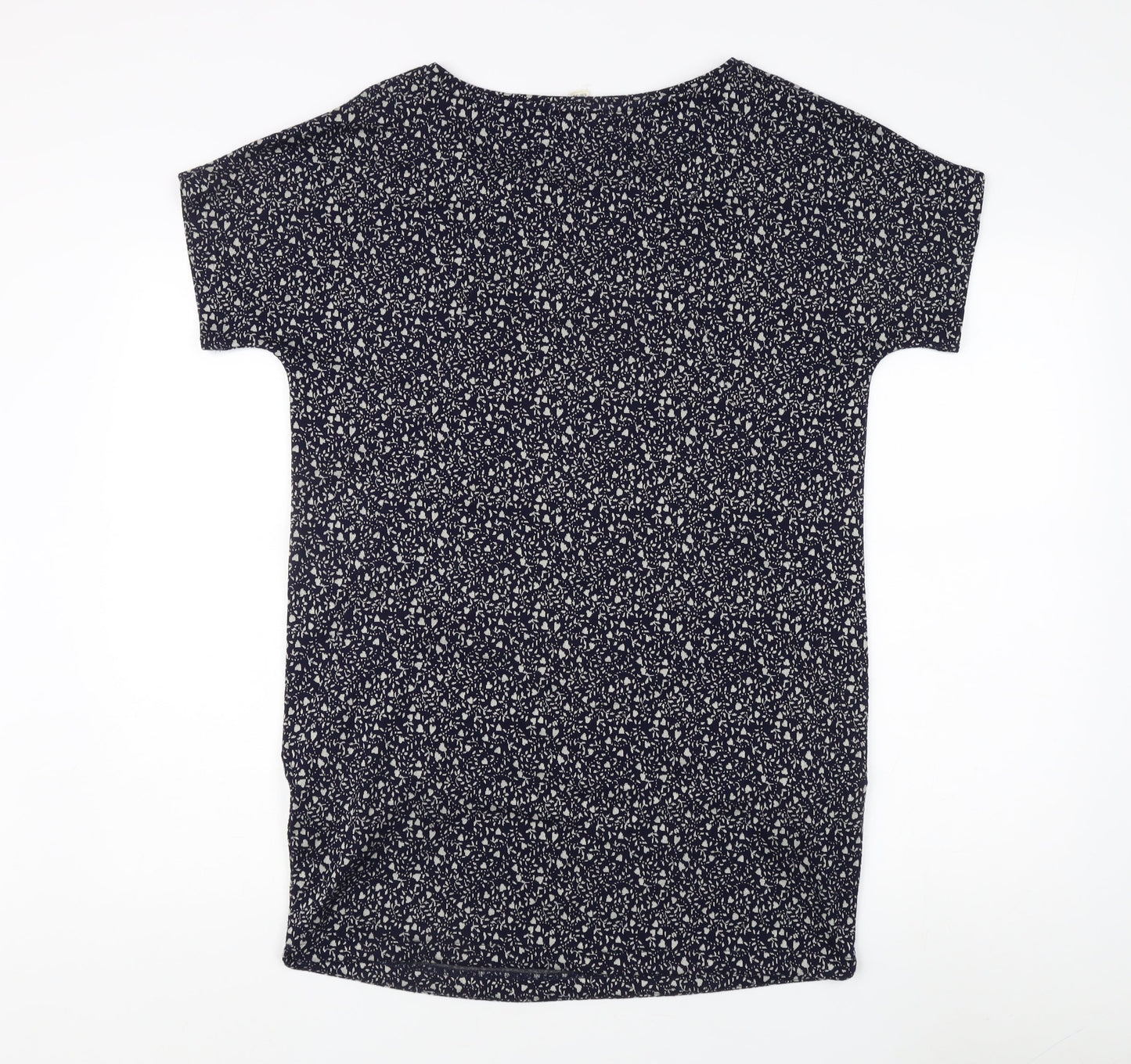 White Stuff Women's Blue Floral T-Shirt, Size 10