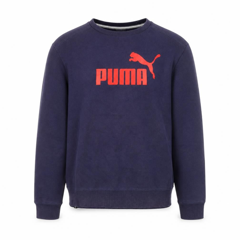 Puma Men's Blue S Pullover Sweatshirt Logo