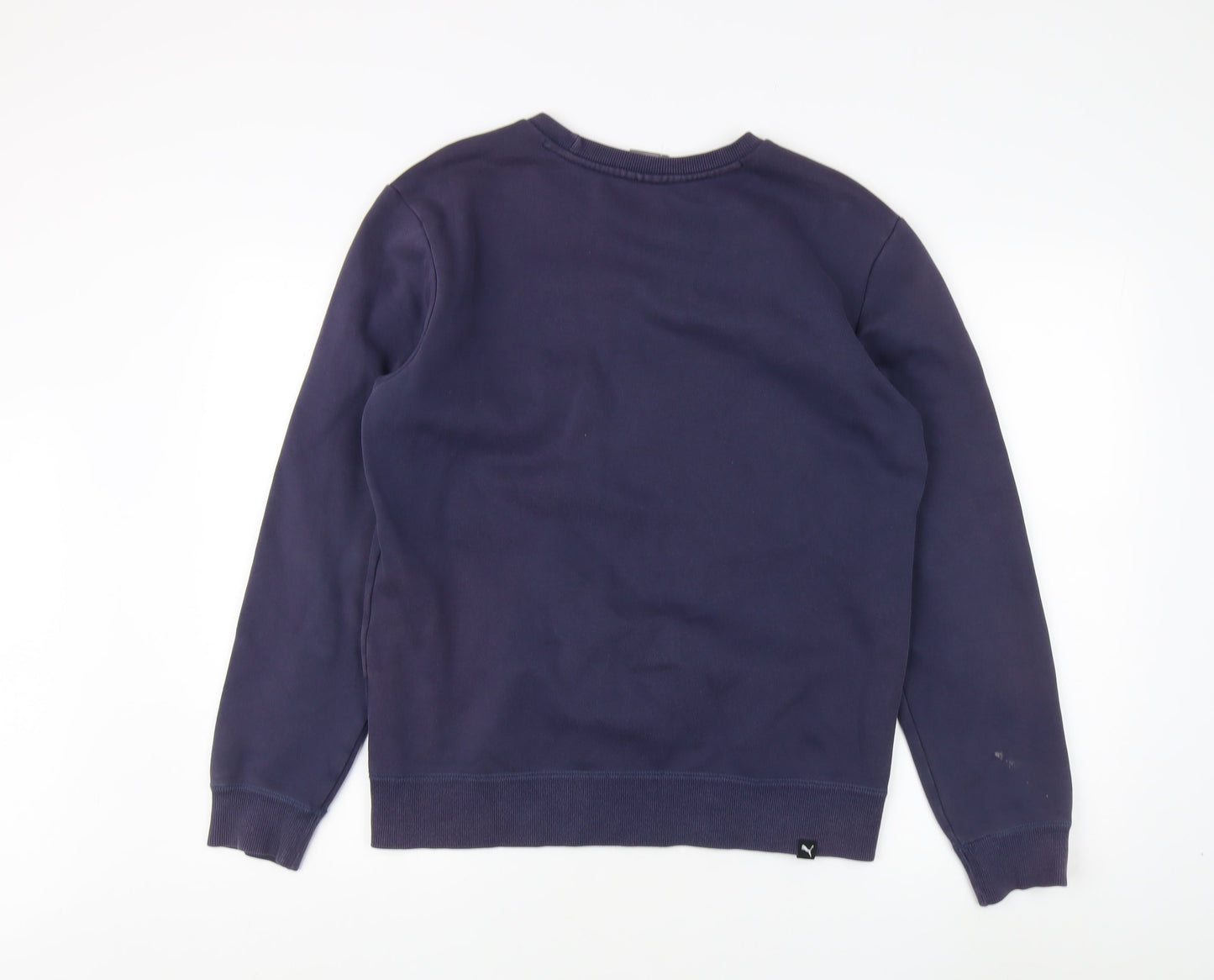 Puma Men's Blue S Pullover Sweatshirt Logo