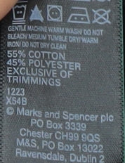 Marks & Spencer Women's Black T-Shirt, Size 6, Breathable