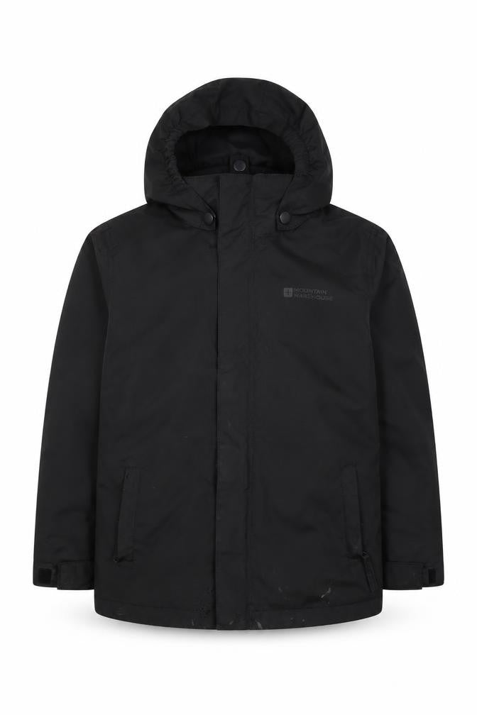 Mountain Warehouse Boys' Black Hooded Jacket 5-6 Years