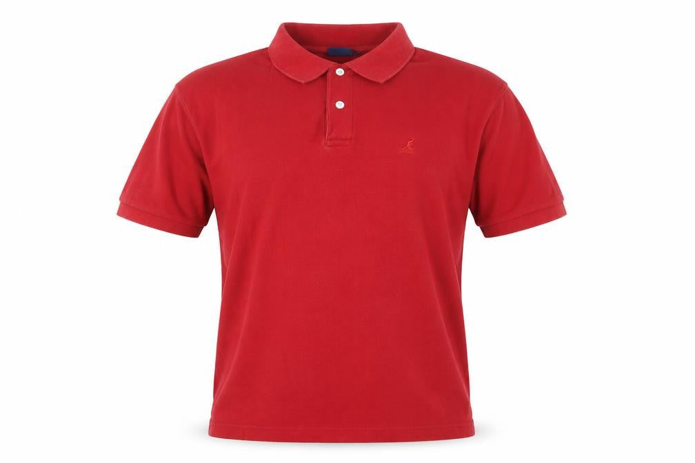 Kangol Men's Red Polo Shirt, Size L, Casual Wear