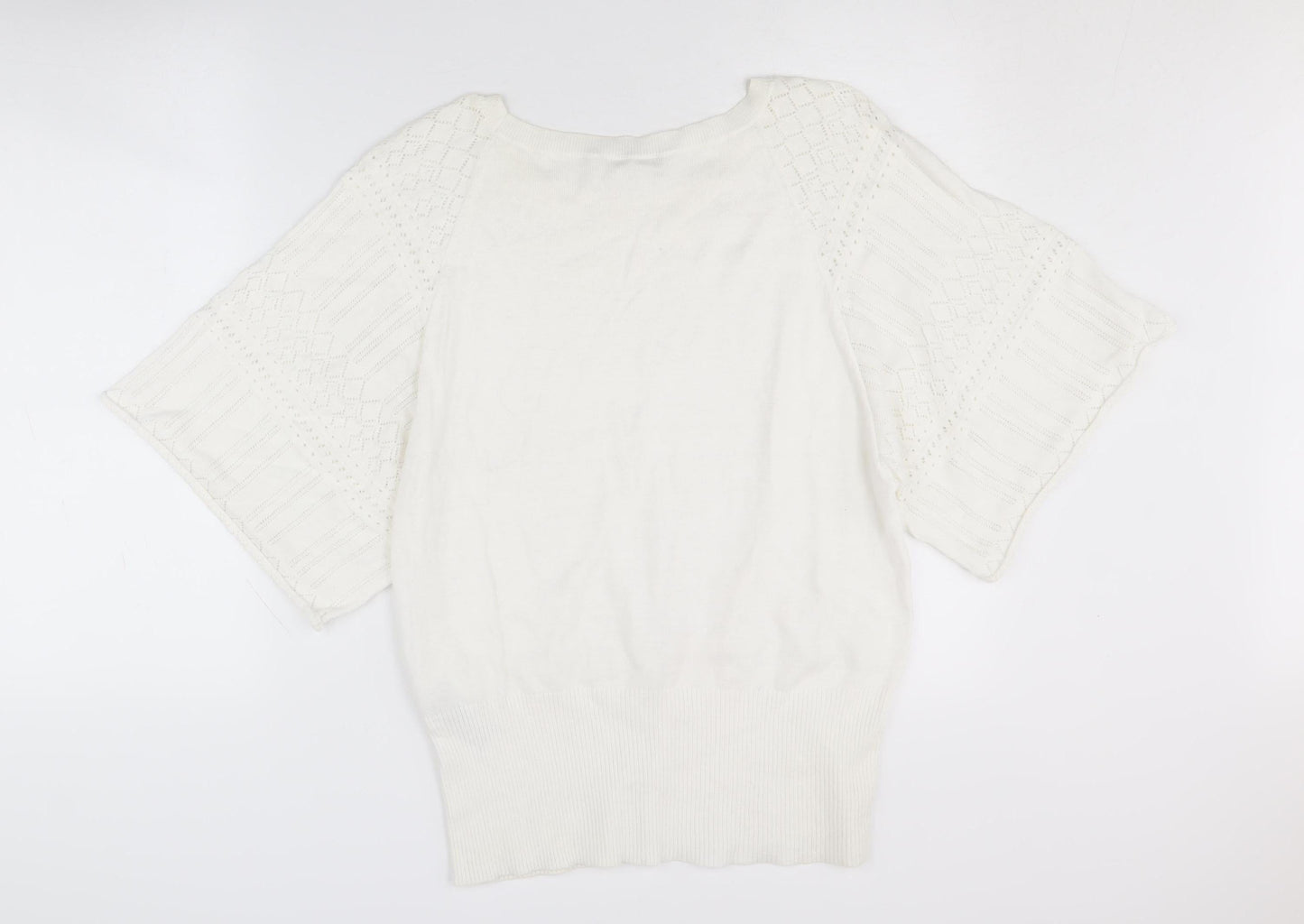 Oasis Women's White L Pullover Jumper