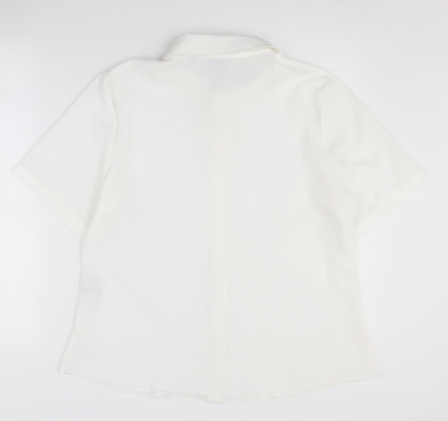 Honor Millburn Women's White Button-Up Shirt Size 16