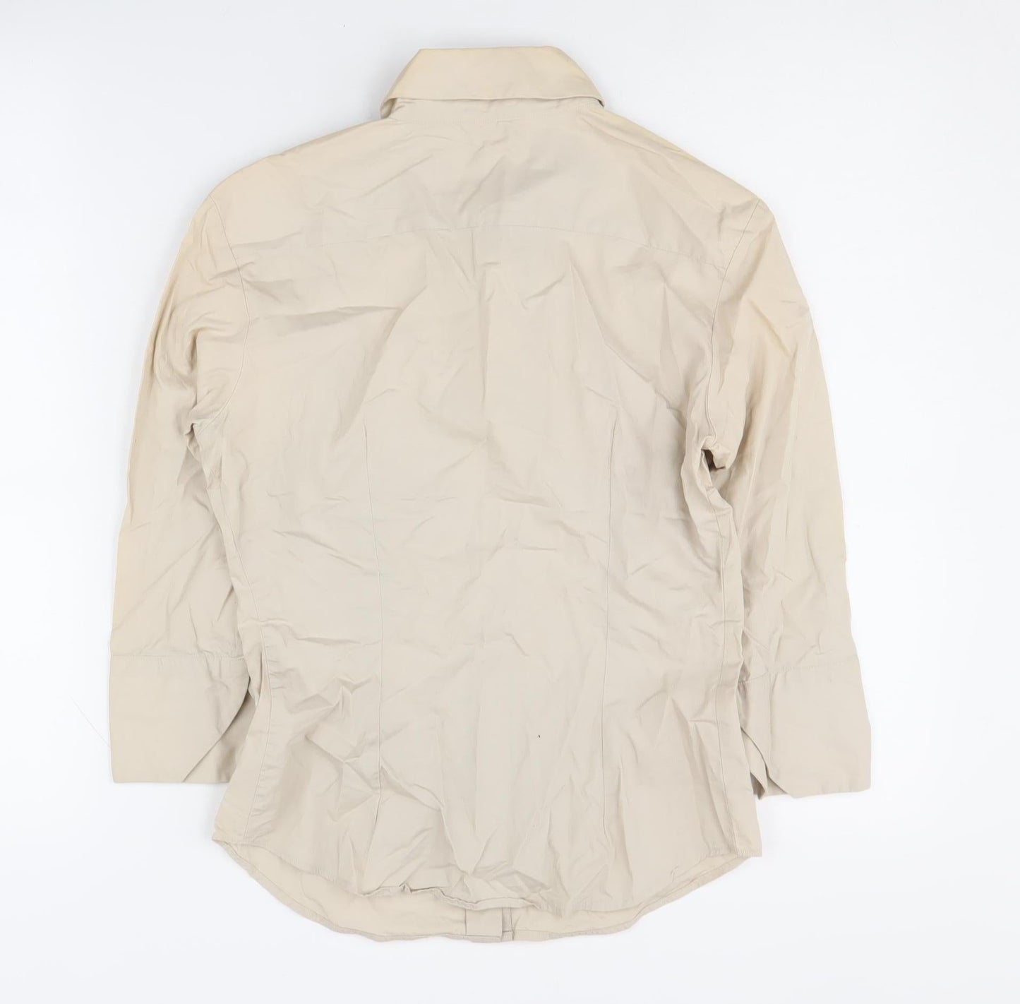 Benetton Women's Beige XS Button-Up Shirt
