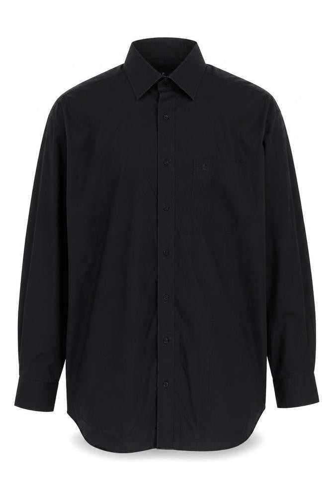 Jeff Banks Men's Black Long Sleeve Shirt, Size 15.5